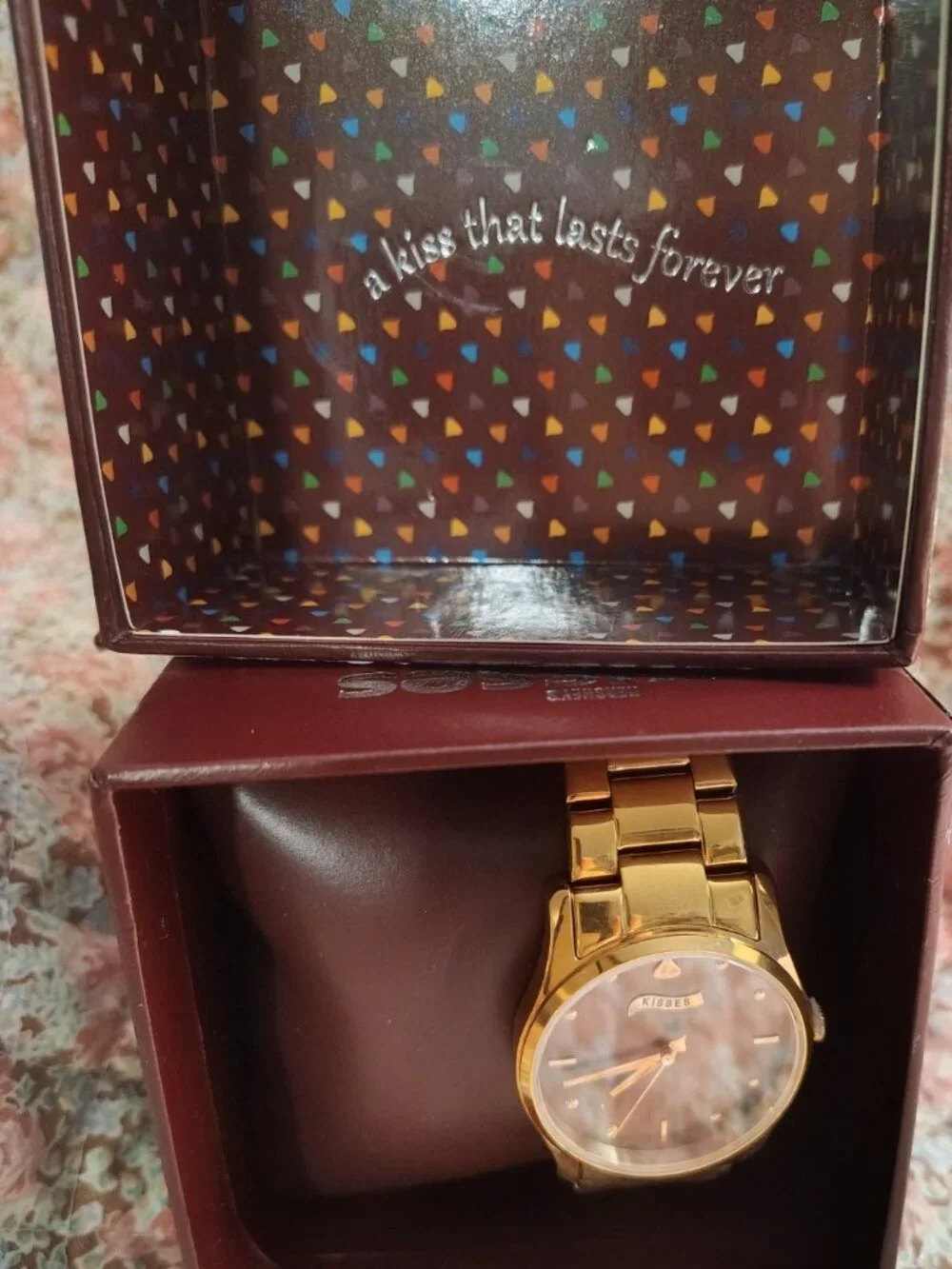 Hershey's Kisses Chocolate Gold Collectible Watch NWT NIB MSRP $100